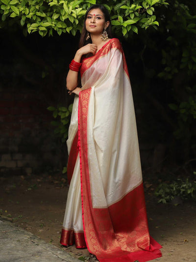 Elegant Soft Chinon Saree with Running Blouse