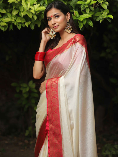 Elegant Soft Chinon Saree with Running Blouse